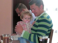 Koen Metsu, één van onze gemeenteraadsleden met dochter.