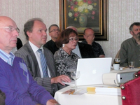 Minister Muyters bediende de powerpoint.